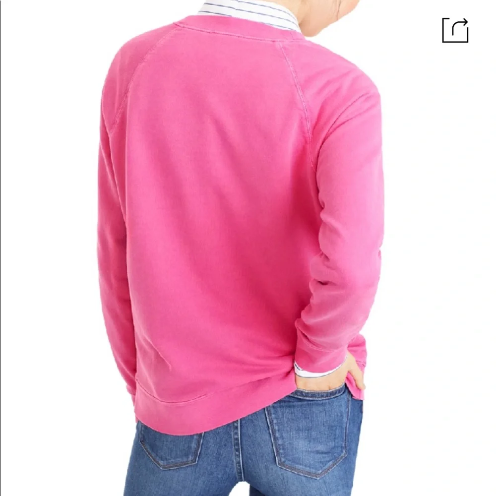 New J. Crew Garment-dyed Crewneck Sweatshirt XXS - Picture 6 of 8